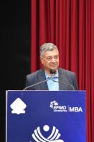 Cmde Chaitanya Shiroor addresses the audience